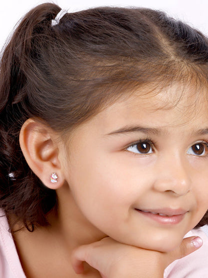 Silver Honey Blossom Kids Earrings (4-12 yrs)