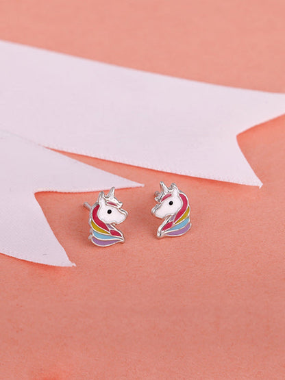 Silver Honey Blossom Kids Earrings (4-12 yrs)
