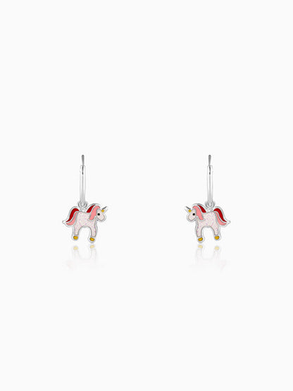 Silver Sweetie Belle Unicorn Kids Earrings (4-12 yrs)