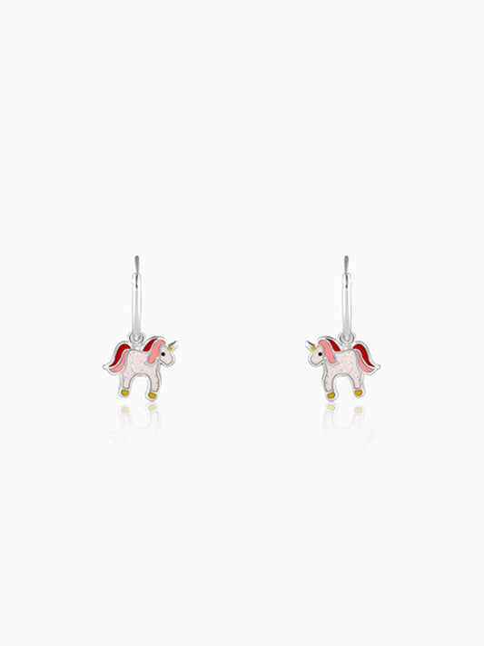 Silver Sweetie Belle Unicorn Kids Earrings (4-12 yrs)