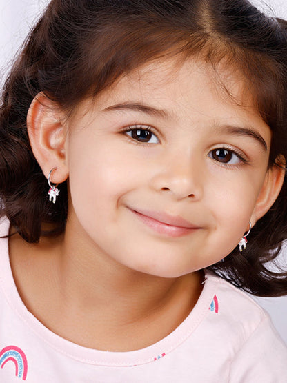 Silver Sweetie Belle Unicorn Kids Earrings (4-12 yrs)