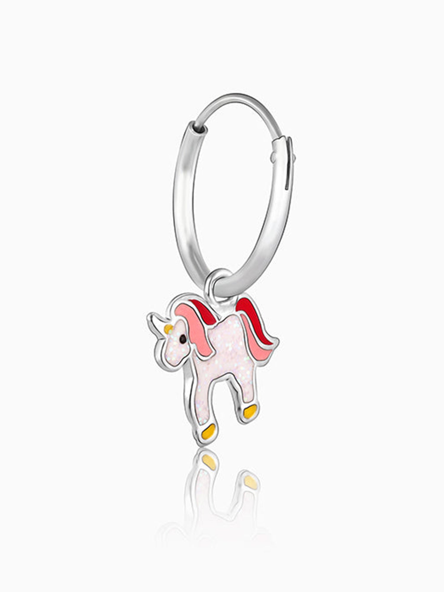 Silver Sweetie Belle Unicorn Kids Earrings (4-12 yrs)