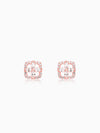 Rose Gold Shimmer Stud Earrings