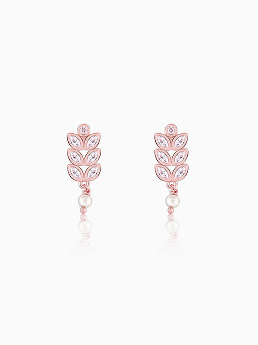 Rose Gold Gleam of Glamour Earrings