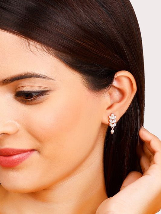 Rose Gold Gleam of Glamour Earrings