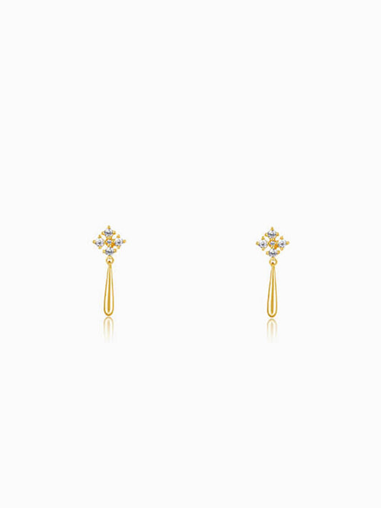 Golden Classy Drop Earrings