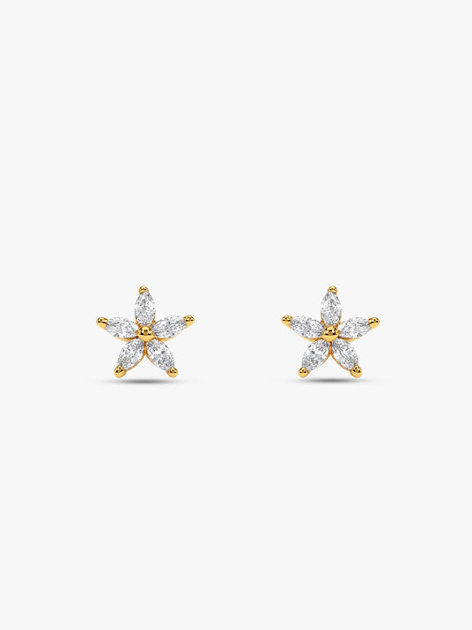 Golden Lily Earrings
