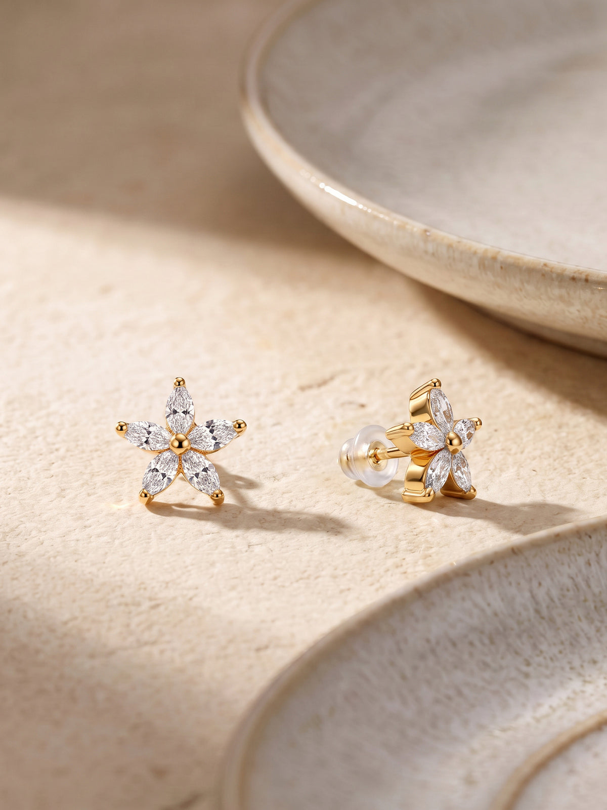 Golden Lily Earrings