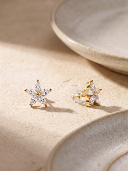 Golden Lily Earrings