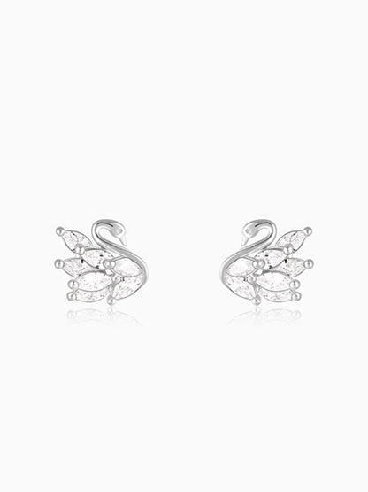 Manali's Shining Swan Studs