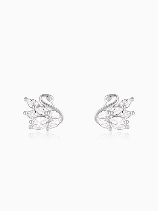Manali's Shining Swan Studs