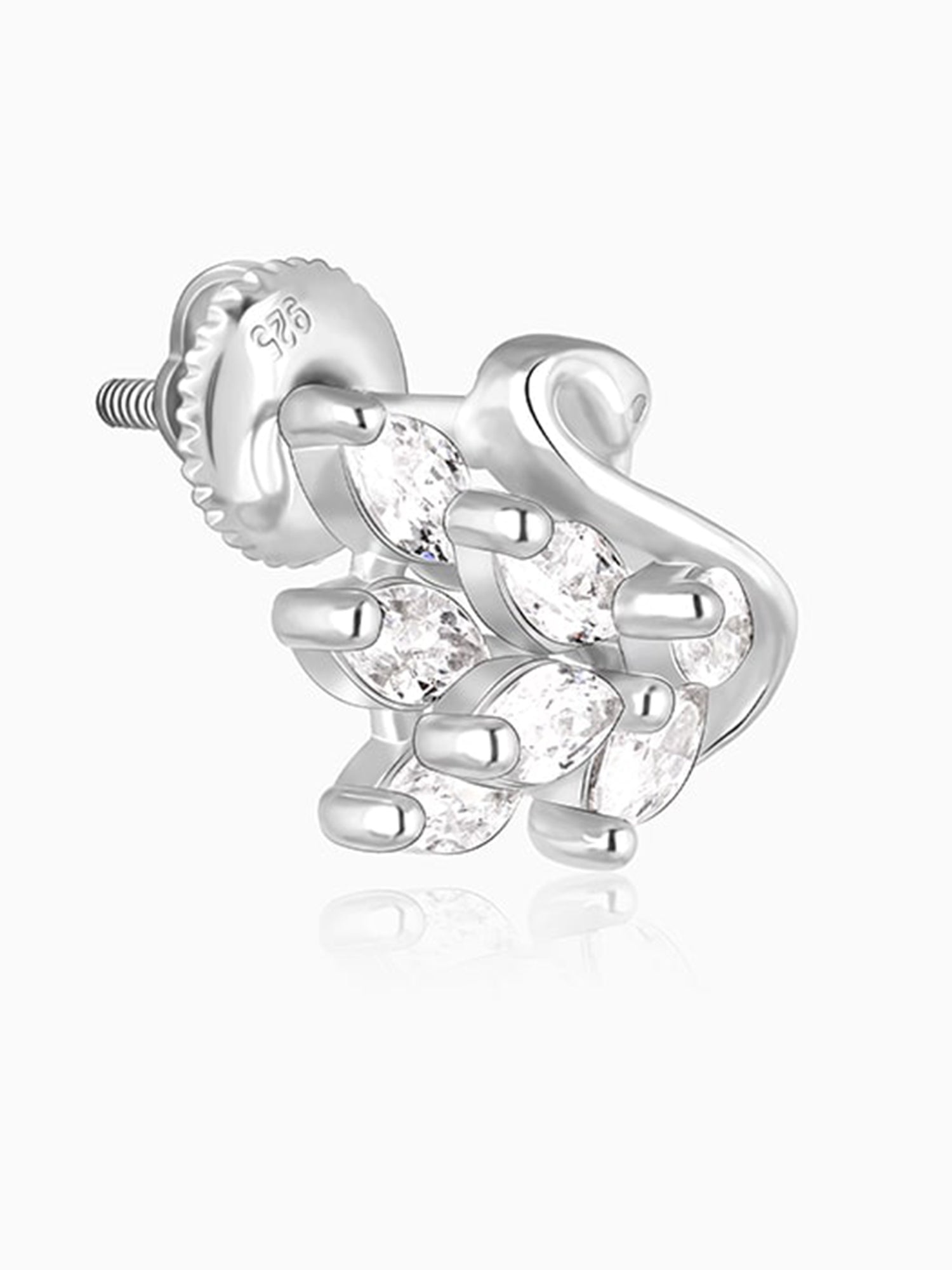 Manali's Shining Swan Studs