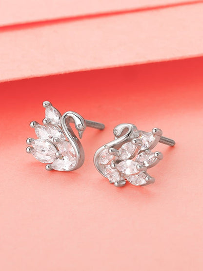 Manali's Shining Swan Studs