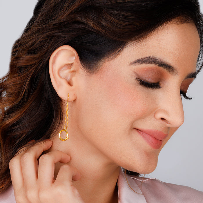 Golden Circle Of Beauty Earrings