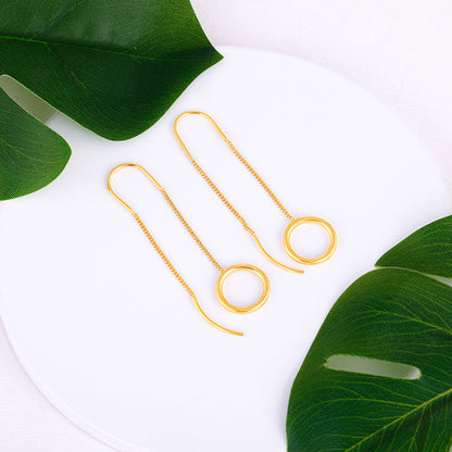 Golden Circle Of Beauty Earrings