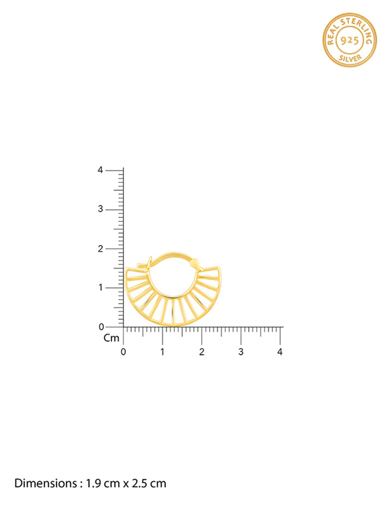 Golden Tracks Hoop Earrings