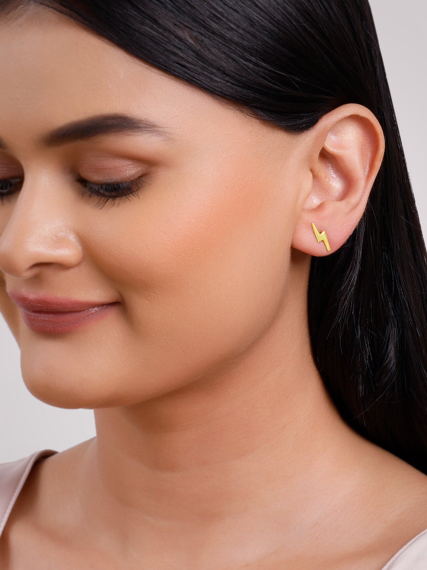 Golden Thunder Strike Earrings