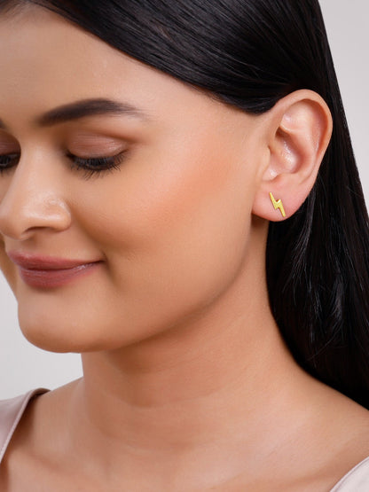 Golden Thunder Strike Earrings