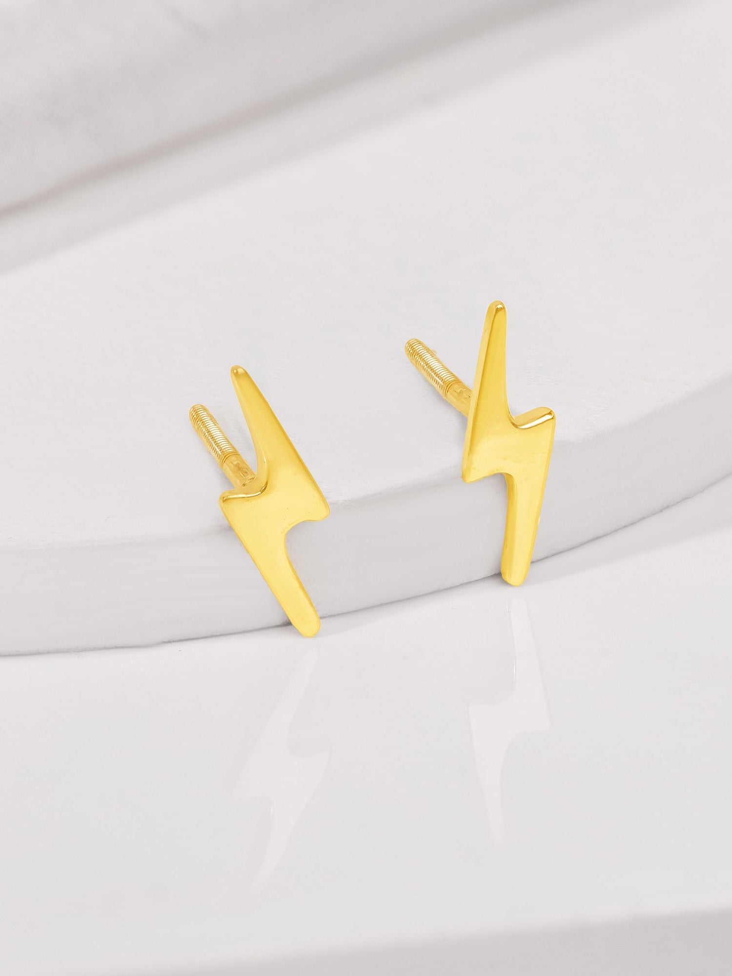 Golden Thunder Strike Earrings
