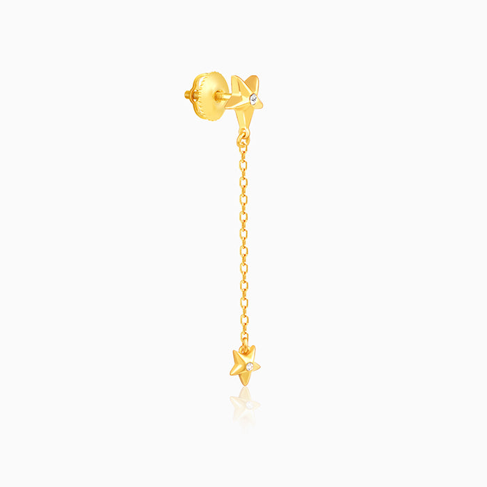 Golden Starry Night Earrings