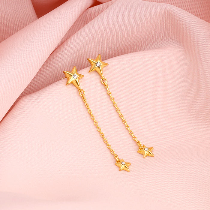 Golden Starry Night Earrings