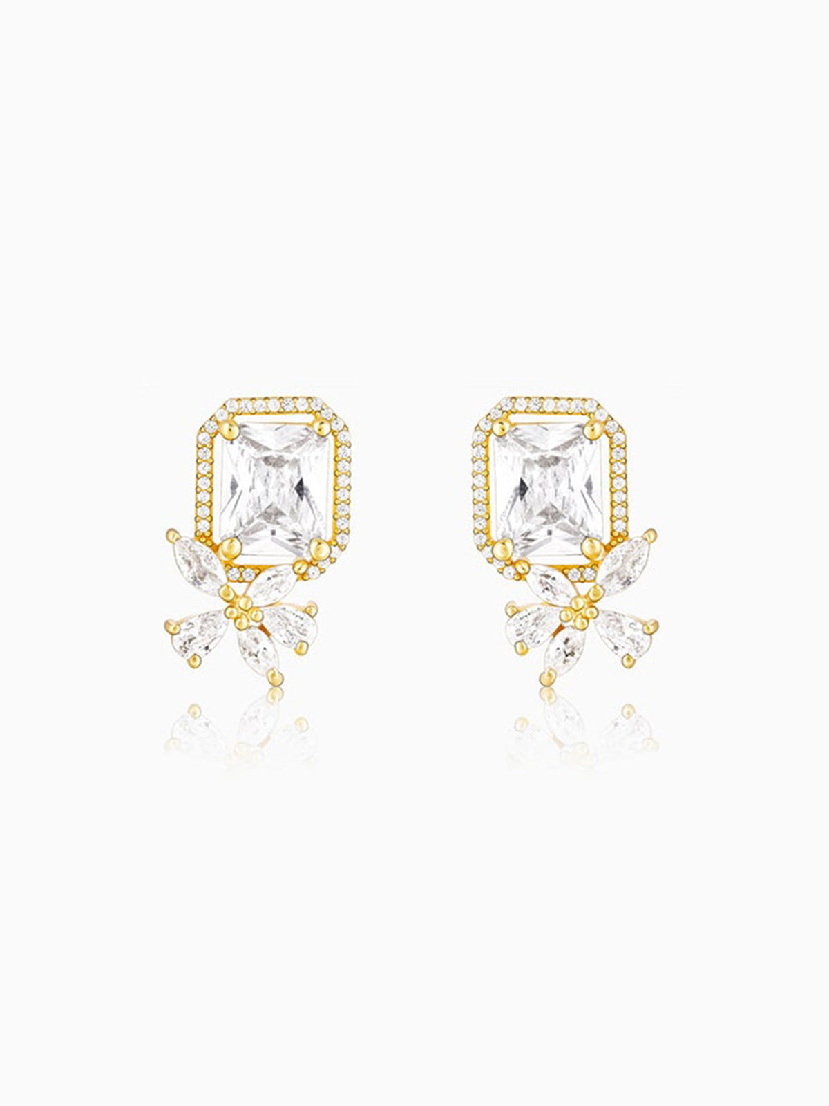 Golden Nature's Artistry Earrings
