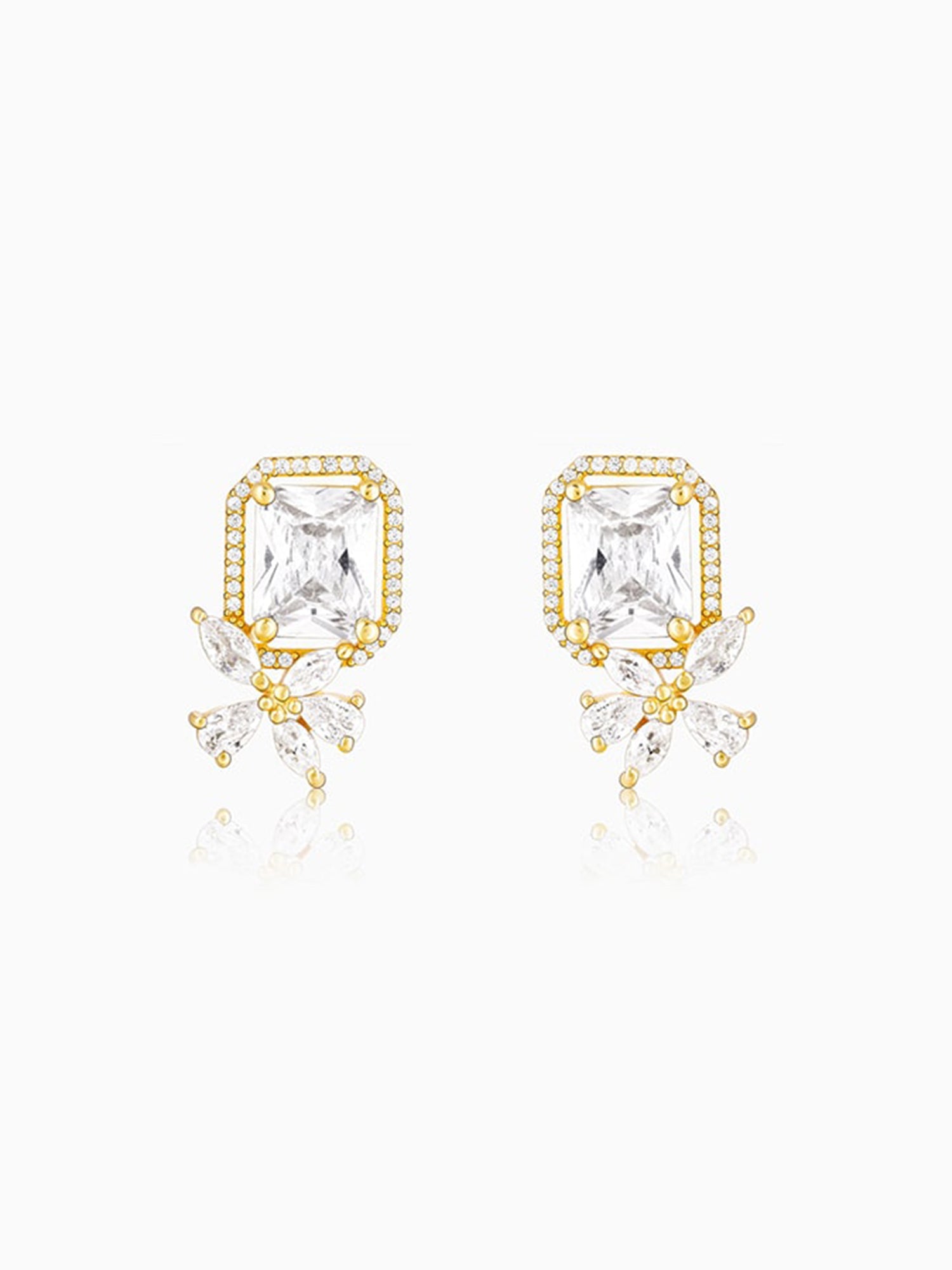 Golden Nature's Artistry Earrings