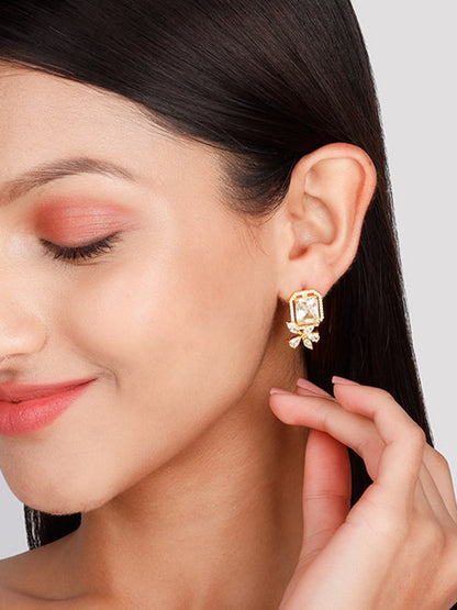 Golden Nature's Artistry Earrings