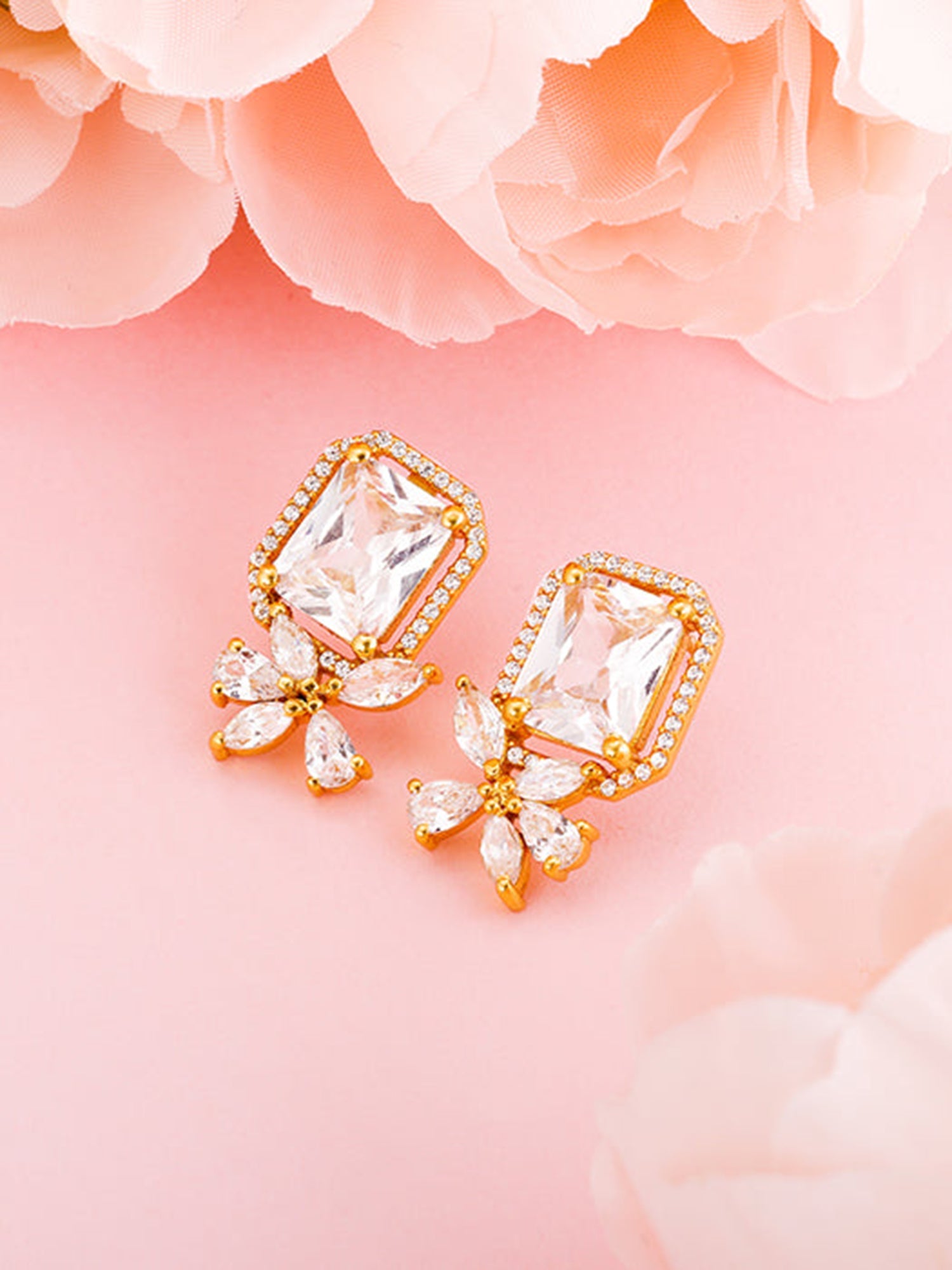 Golden Nature's Artistry Earrings