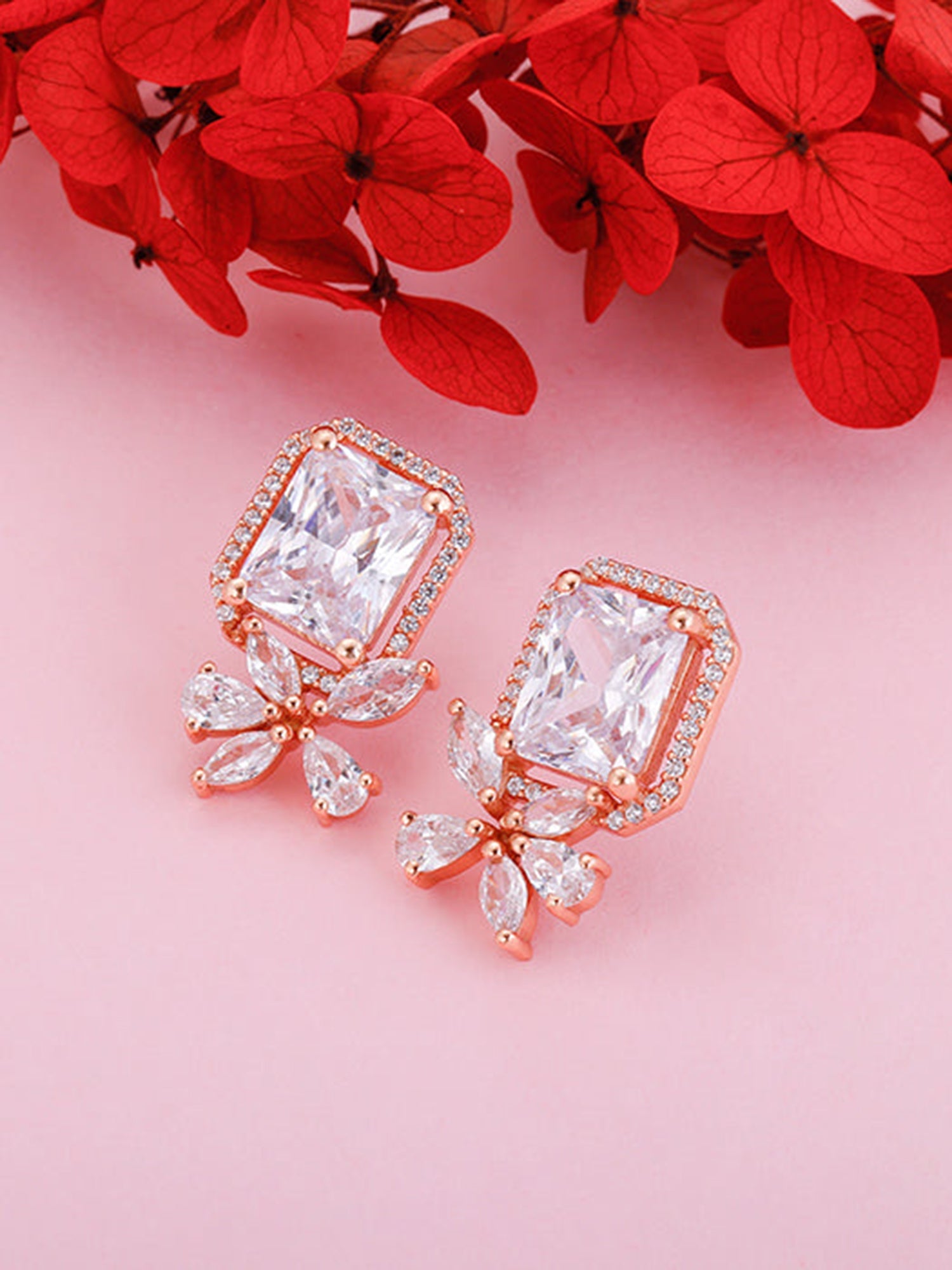 Rose Gold Nature's Artistry Earrings