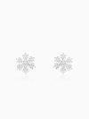 Silver Snowflake Pendant With Box Chain