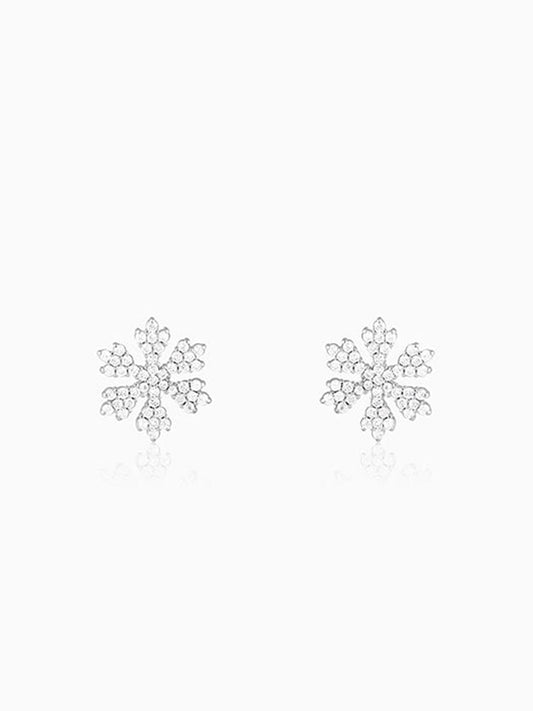 Silver Snowflake Earrings