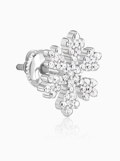Silver Snowflake Earrings