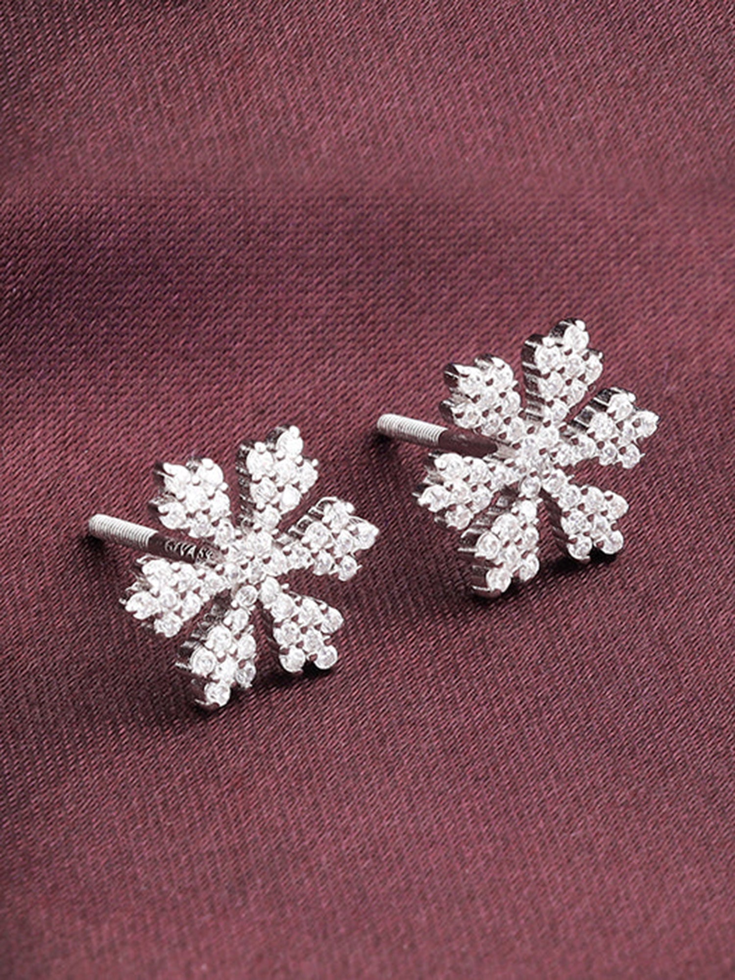 Silver Snowflake Earrings