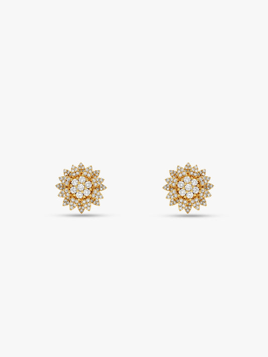 Golden Petals Studs