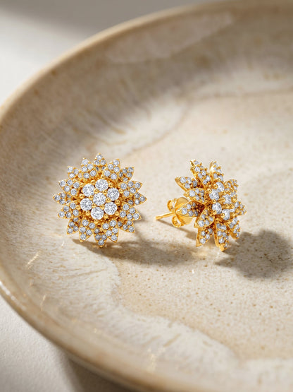 Golden Petals Studs