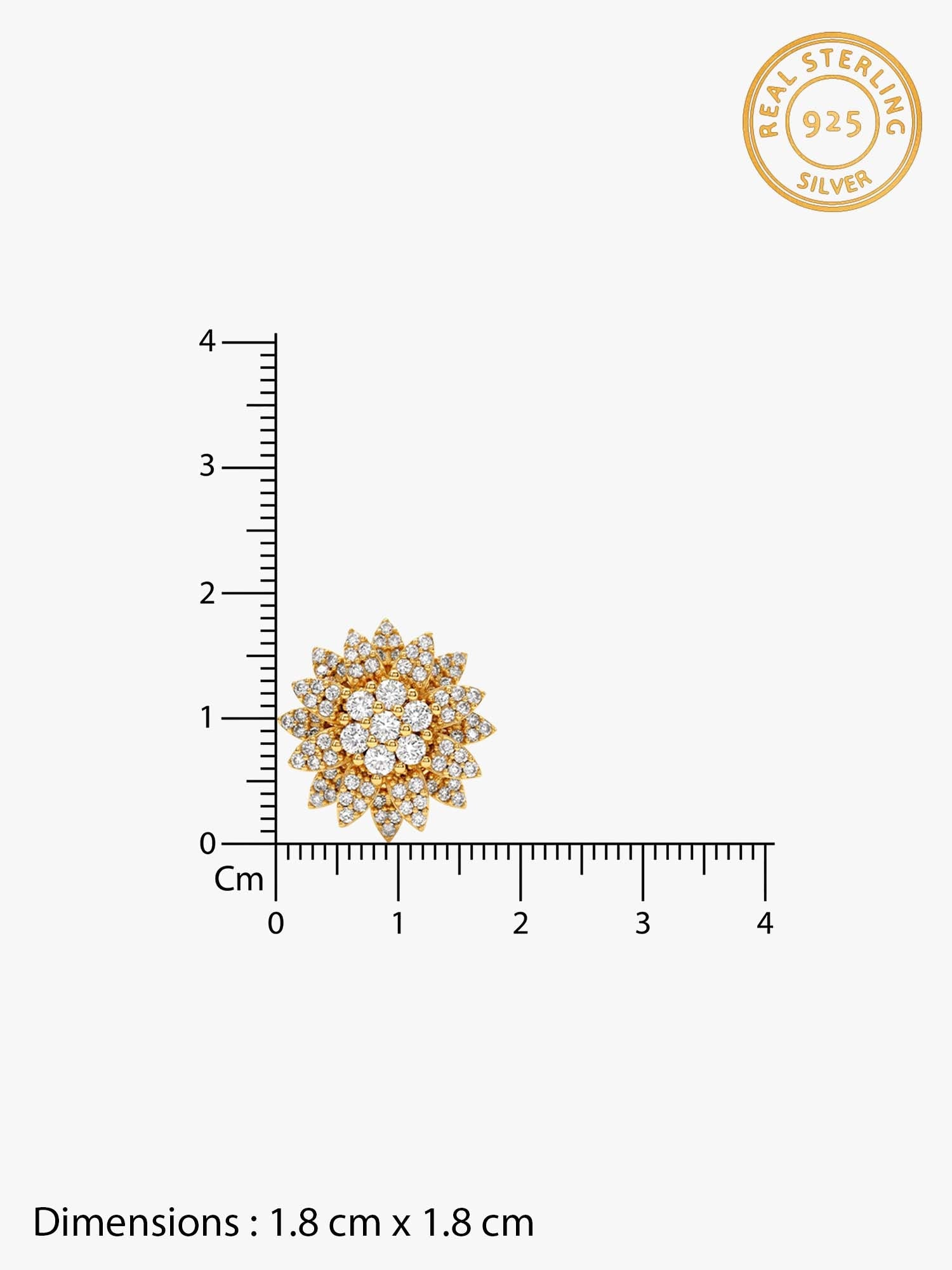 Golden Petals Studs