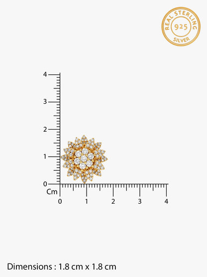 Golden Petals Studs