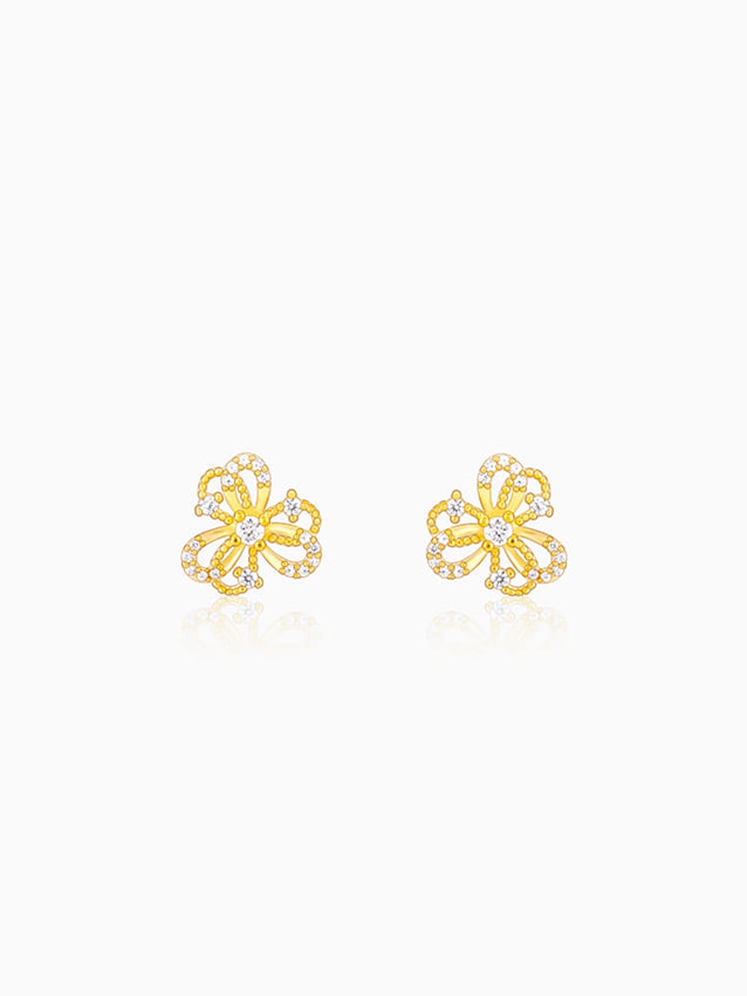 Golden Blóm Earrings