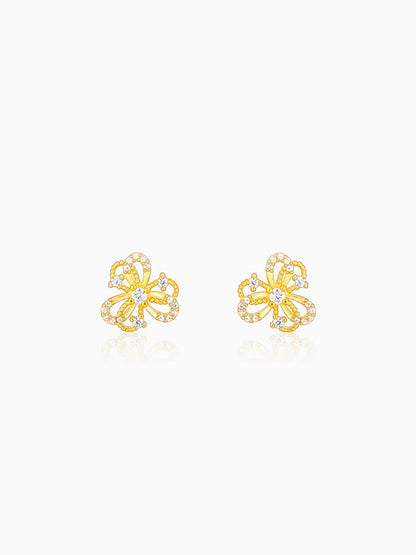 Golden Blóm Earrings