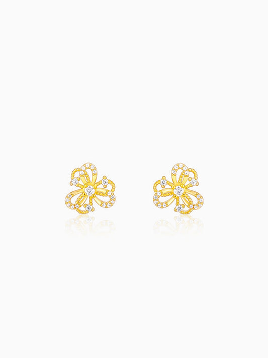 Golden Blóm Earrings