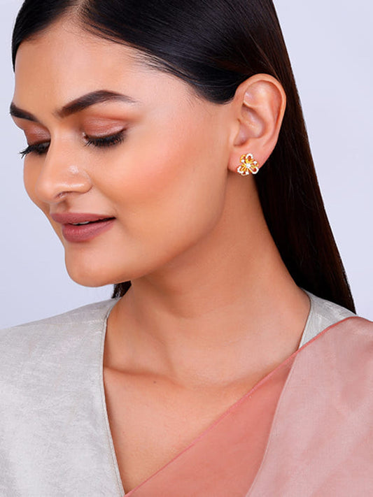 Golden Blóm Earrings