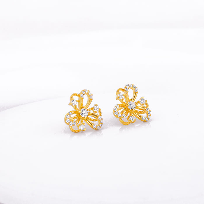 Golden Blóm Earrings