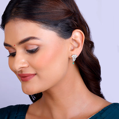 Silver Party Wear Earrings