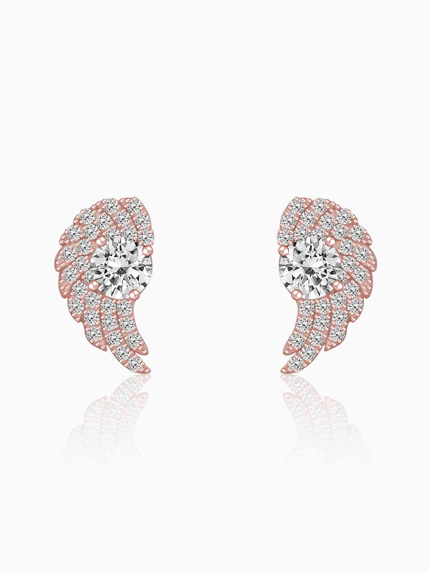 Aayesha’s Rose Gold Wing Studs
