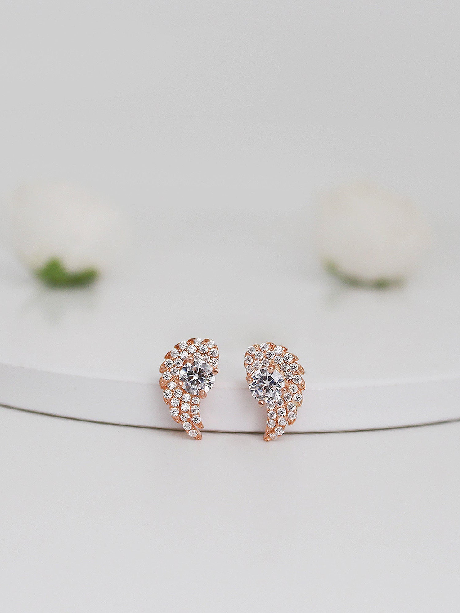 Aayesha’s Rose Gold Wing Studs