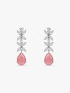 Silver Zircon Studded Magical Drop Necklace