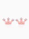 Rose Gold Tiara Stud Earrings