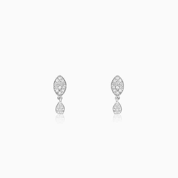 4.50 Ct Pear Cut VVS1/D Double Halo Tear Drop Wedding Earrings In 925 –  atjewels.in