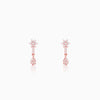 Rose Gold Floral Shine Earrings